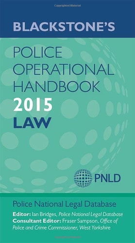Blackstone's Police Operational Handbook: Law