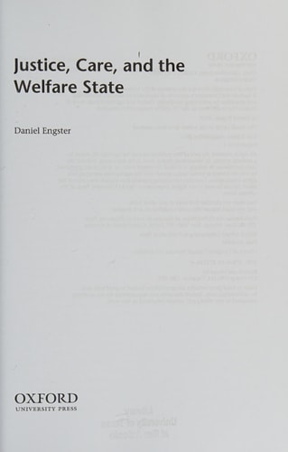 Justice, Care, and the Welfare State