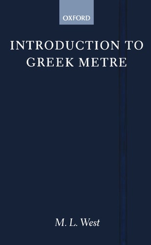 Introduction to Greek Metre