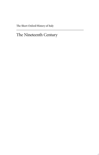 Italy in the Nineteenth Century: 1796-1900