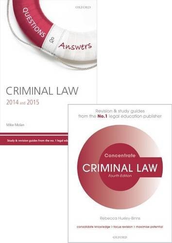 Criminal Law Revision Pack: Law Revision and Study Guide