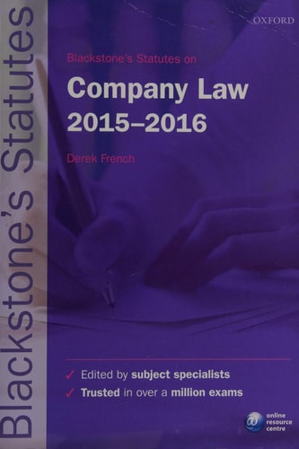 Blackstone's Statutes on Company Law
