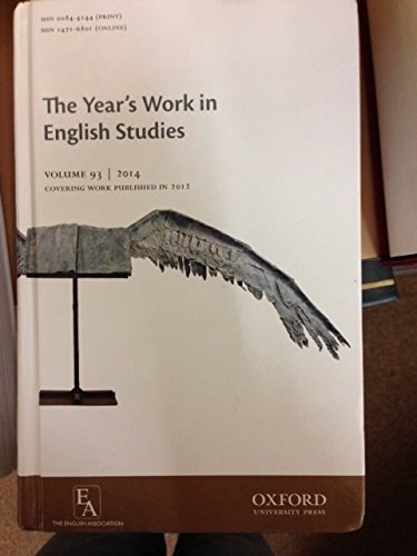 The Year's Work in English Studies: Volume 93