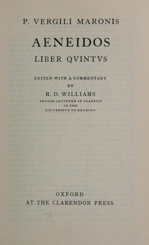 P. Vergili Maronis Aeneidos Liber Quintus