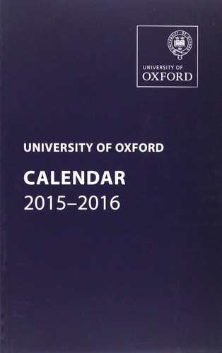 University of Oxford Calendar