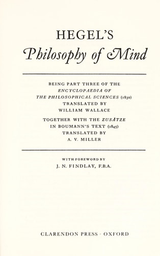 Hegel's Philosophy of Mind
