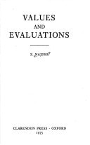 Values and Evaluations