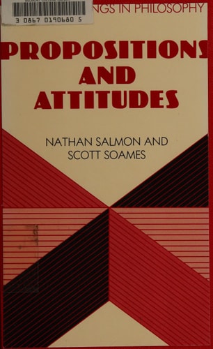 Propositions and Attitudes