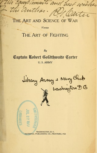 Art and Science of War Versus the Art of Fighting
