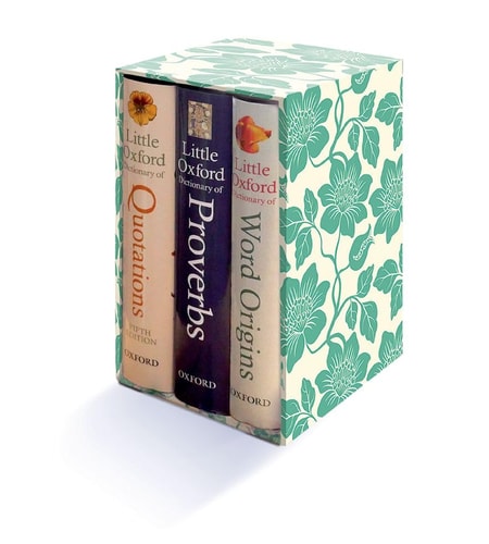 Little Oxford Gift Box: Little Oxford Dictionary of Quotations, Little Oxford Dictionary of Proverbs, and Little Oxford Dictionary of Word Origins
