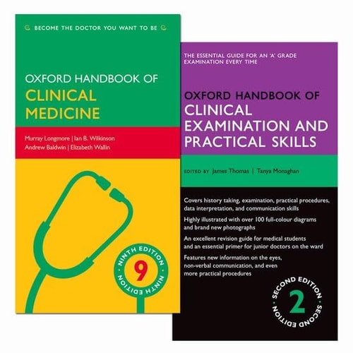 Pack of Oxford Handbook of Clinical Examination and Practical Skills 2e and Oxford Handbook of Clinical Medicine 9e