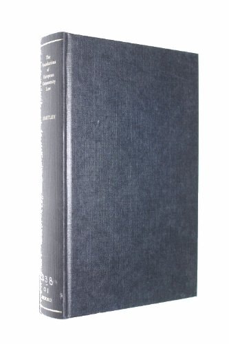 The Foundations of European Community Law: An Introduction to the Constitutional and Administrative Law of the European Community