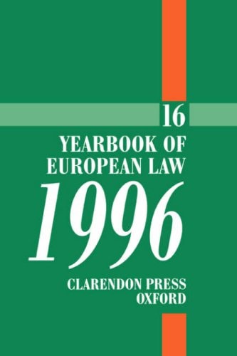 Yearbook of European Law: Volume 16