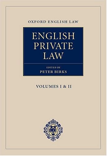 English Private Law: 2 Volumes Plus the First Updating Supplement
