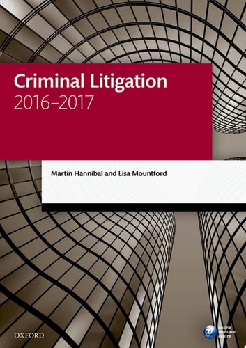 Criminal Litigation: Legal Practice Course Manuals