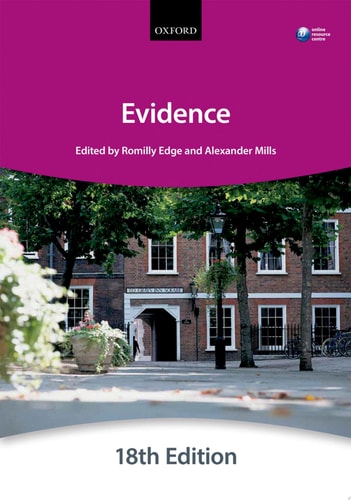 Evidence: Blackstone Bar Manual