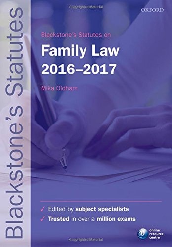 Blackstone's Statutes on Family Law