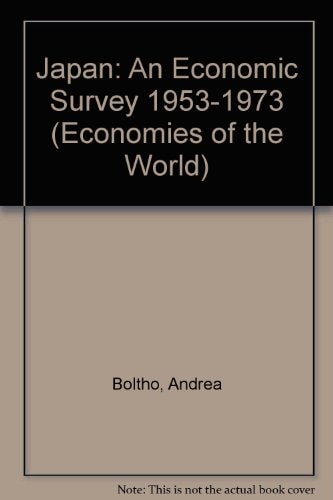 Japan: An Economic Survey 1953-1973