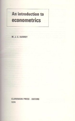 An Introduction to Econometrics