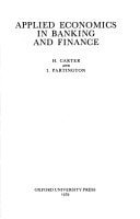 Applied Economics in Banking and Finance