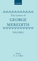 Letters of George Meredith: Volume I