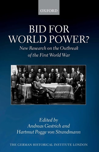 Bid for World Power?: New Research on the Outbreak of the First World War