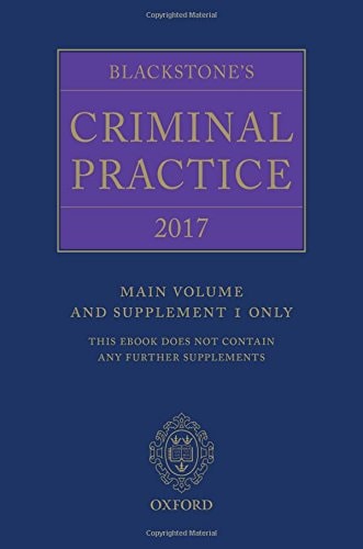 Blackstone's Criminal Practice
