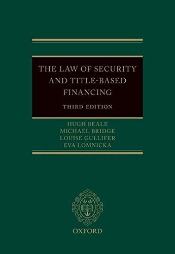 The Law of Security and Title-Based Financing