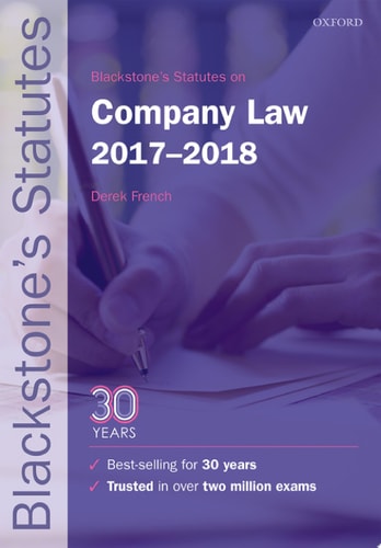 Blackstone's Statutes on Company Law