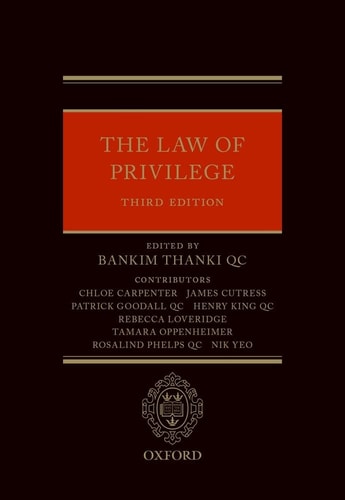The Law of Privilege