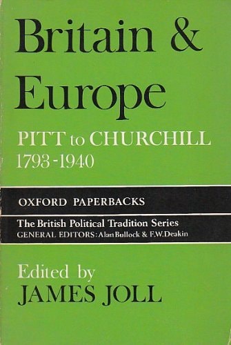Britain and Europe: Pitt to Churchill, 1789-1940