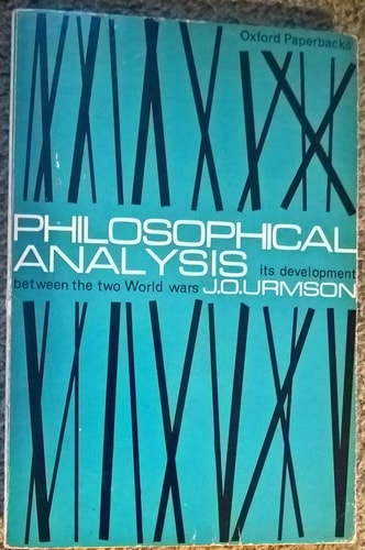 Philosophical Analysis: Its Development between the two World Wars