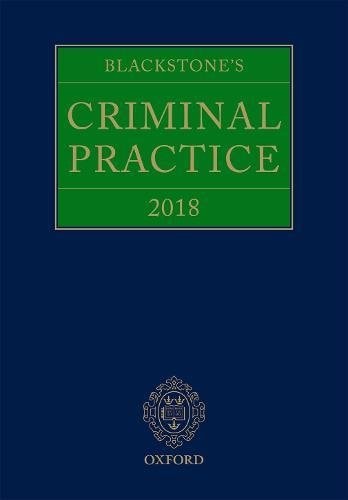 Blackstone's Criminal Practice 2018
