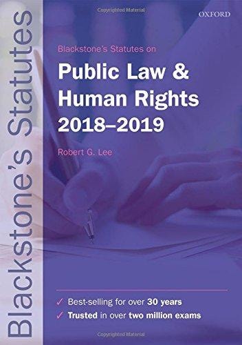 Blackstone's Statutes on Public Law & Human Rights