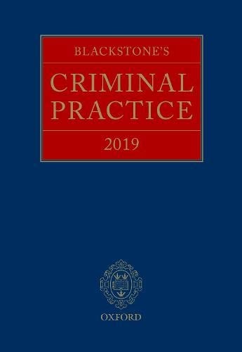 Blackstone's Criminal Practice