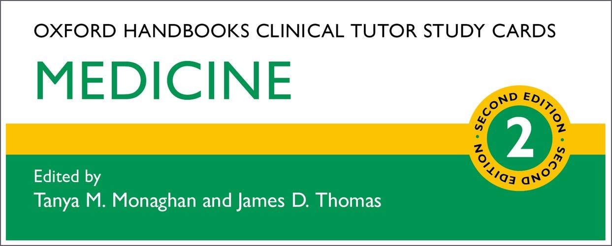 Oxford Handbooks Clinical Tutor Study Cards: Medicine