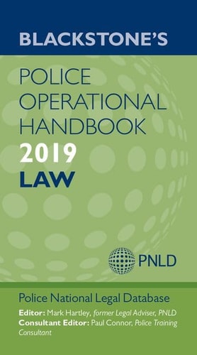 Blackstone's Police Operational Handbook: Law