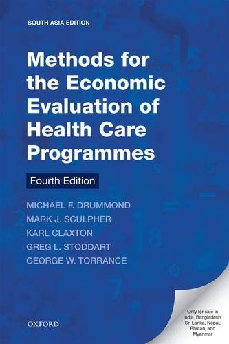 Methods for the Economic Evaluation of Health Care Programmes