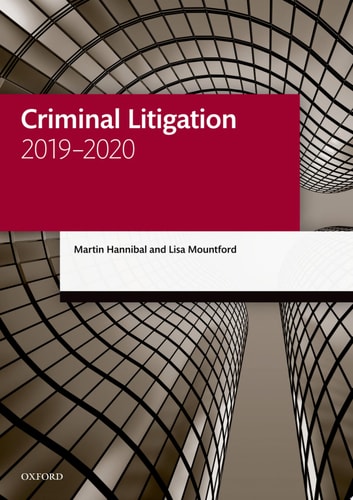Criminal Litigation: Legal Practice Course Manuals