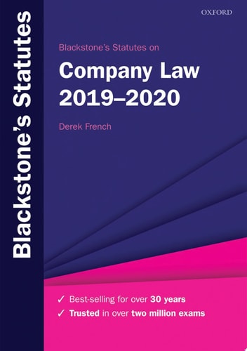 Blackstone's Statutes on Company Law