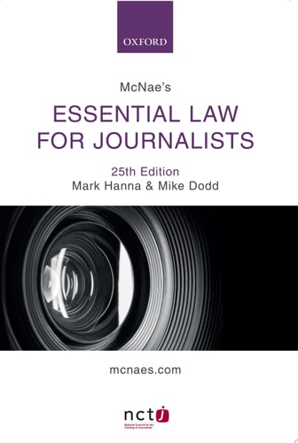 McNae's Essential Law for Journalists