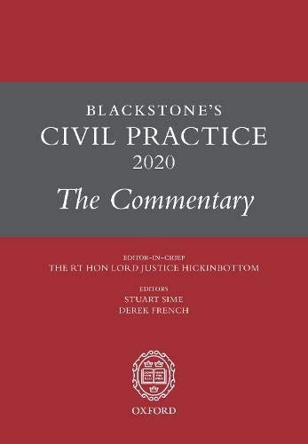 Blackstone's Civil Practice 2020: The Commentary