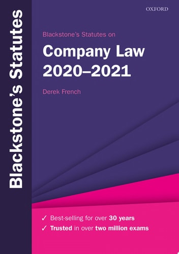 Blackstone's Statutes on Company Law