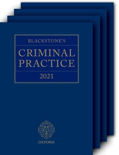 Blackstone's Criminal Practice 2021
