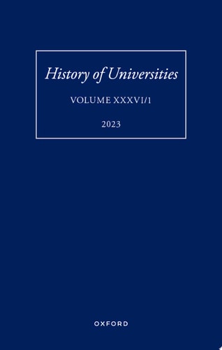 History of Universities: Volume XXXVI / 1