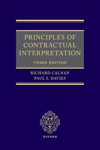 Principles of Contractual Interpretation 3e
