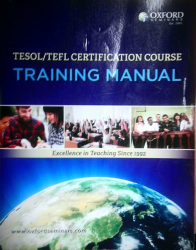 TESOL/TEFL Certification Course Training Manual