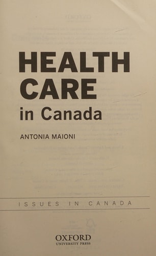 Health Care in Canada