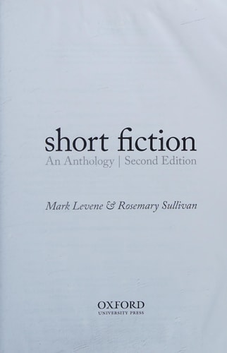 Short Fiction: An Anthology
