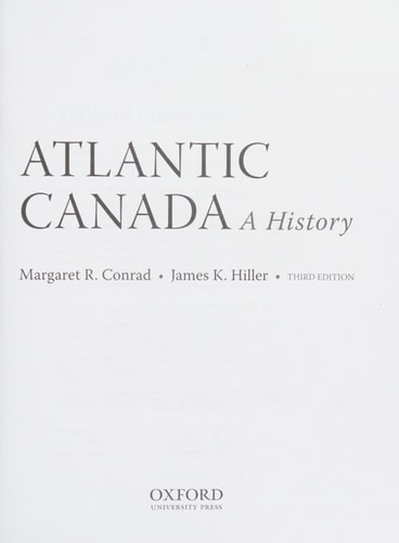 Atlantic Canada: A History